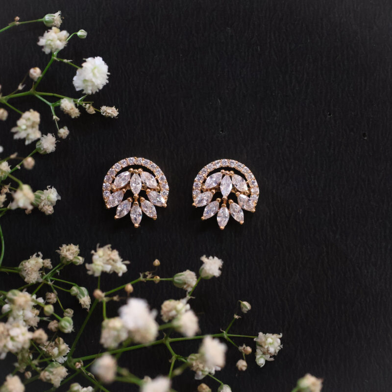 Magical White Stone Stud